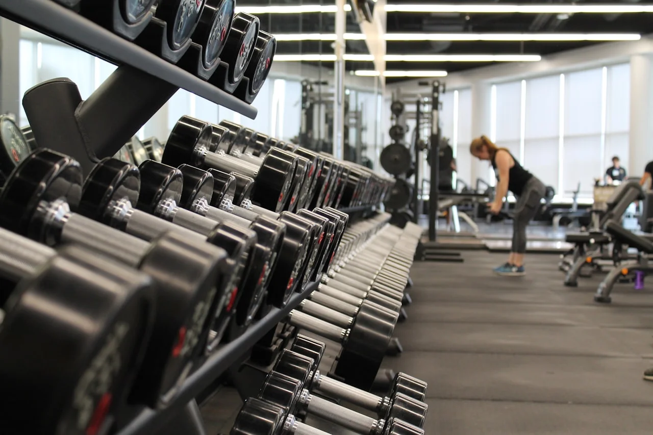 Gym with HVLS fan